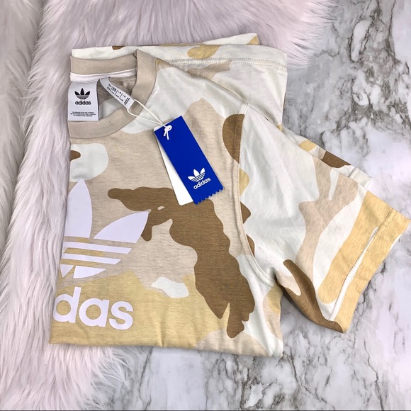 ♥️SOLD♥️ Adidas Camo Beige Tee size M - Picture 7 of 8